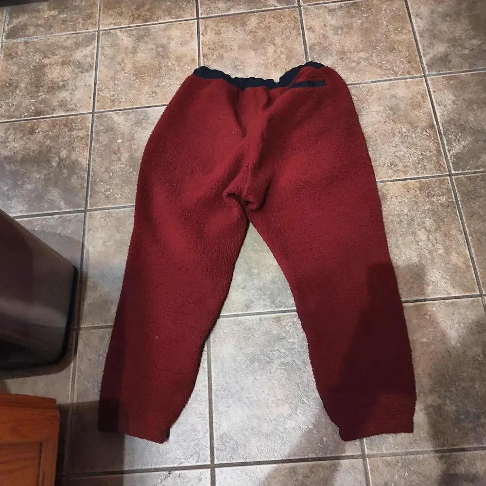 Jordan Red Fleece Pants Size L Large Sweatpants Vintage